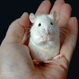 Image of a little white mouse